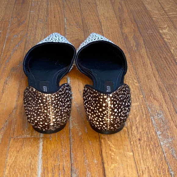 White House Black Market D’Orsay Horsehair Flats Size 6 Animal print - Picture 6 of 10